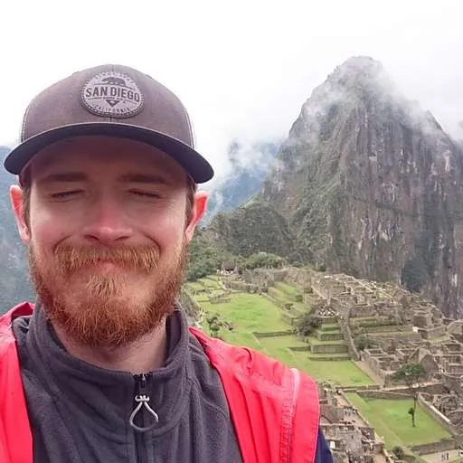 A lovely photo of Nic on his holidays
